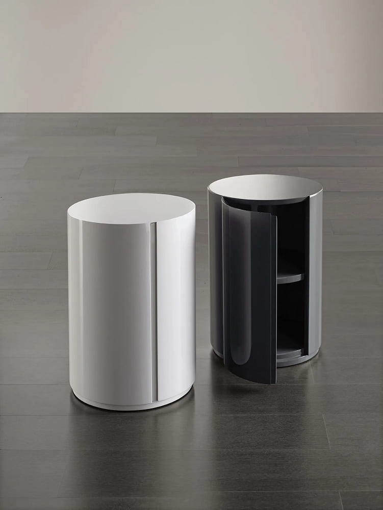 MERIDIANI Gong bedside cabinet в интерьере