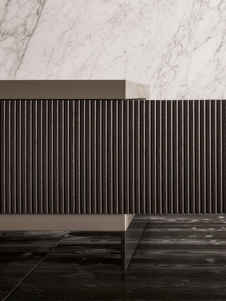 Minotti Aylon TV cabinet в интерьере