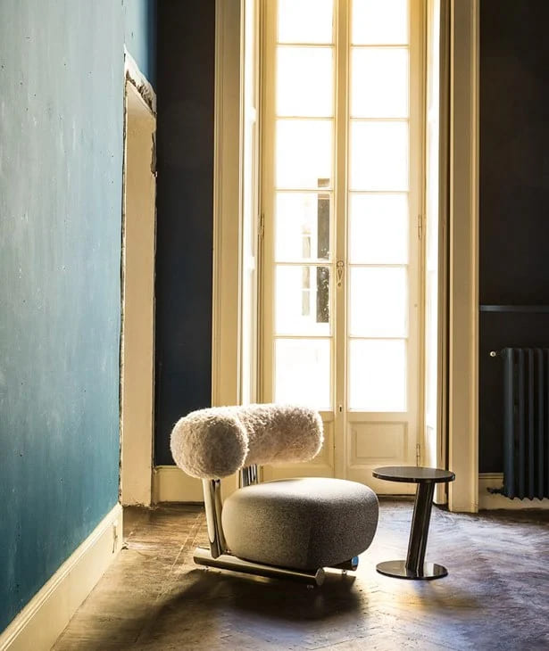 Sebastian Herkner Studio Pipe Moroso Armchair в интерьере