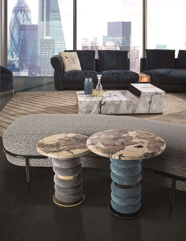 Corner Table Longhi Karen в интерьере