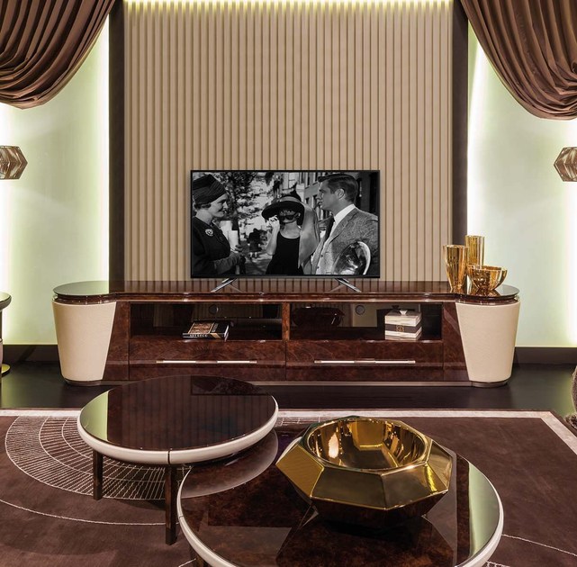 TV cabinet Turri Noir в интерьере