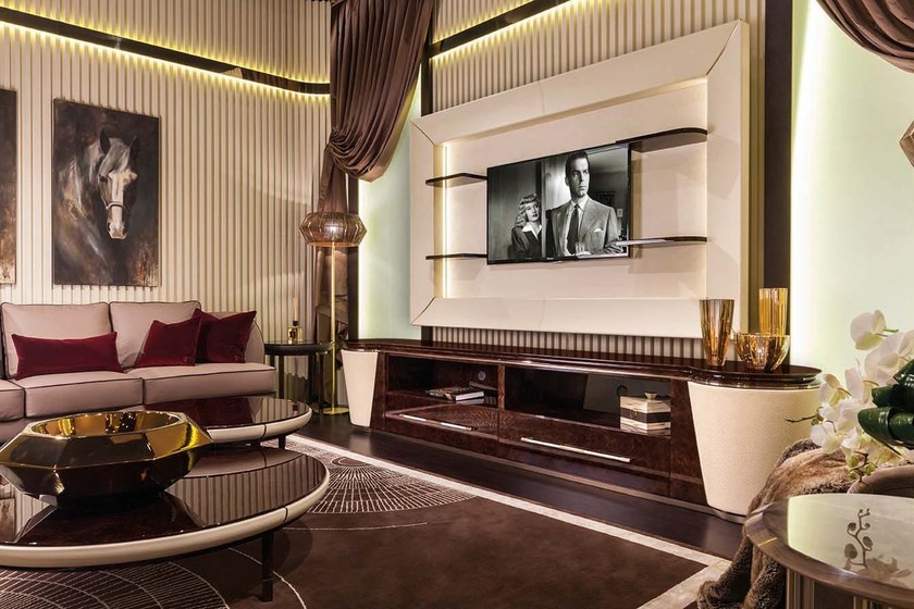 TV cabinet Turri Noir в интерьере