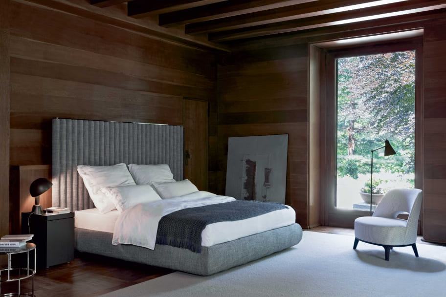 Flexform Biarritz Slim Bed в интерьере