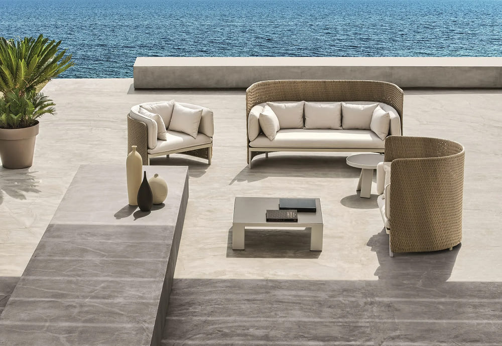 Outdoor armchair ETHIMO Esedra в интерьере