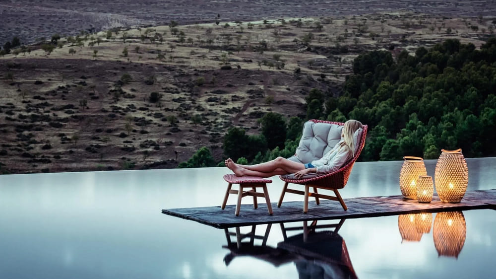 Outdoor armchair Dedon Wing в интерьере