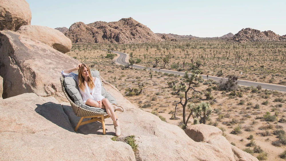 Outdoor armchair Dedon Wing в интерьере