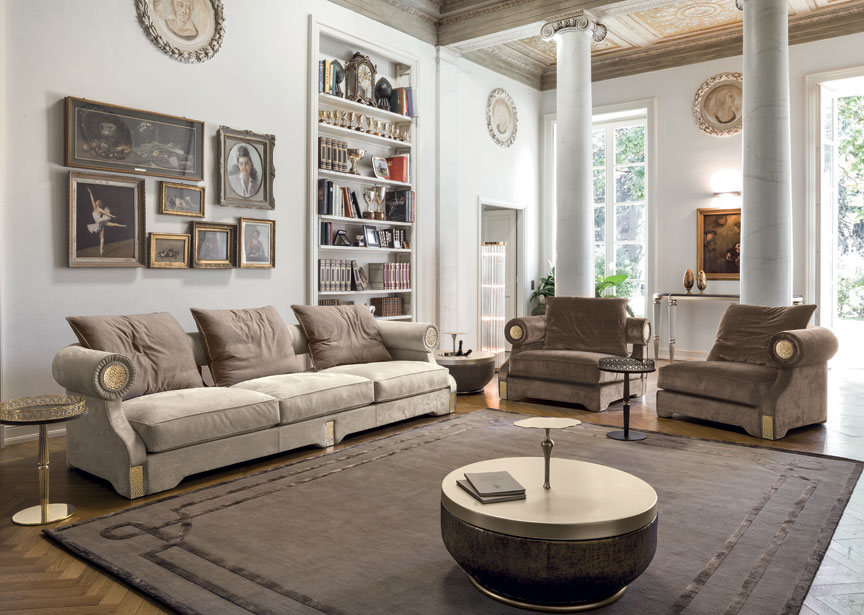 Sofa Longhi Hoffman в интерьере