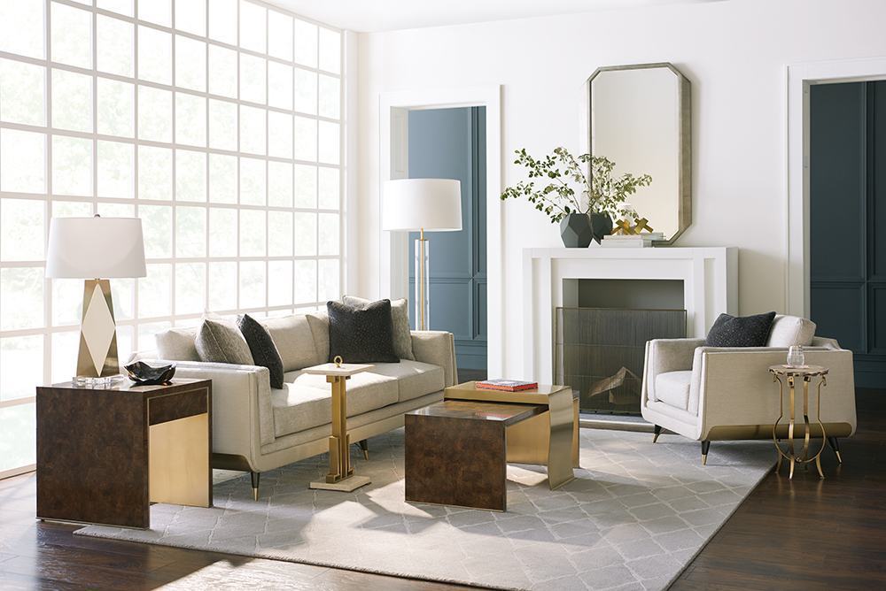 Caracole Cutting Corners Mirror в интерьере