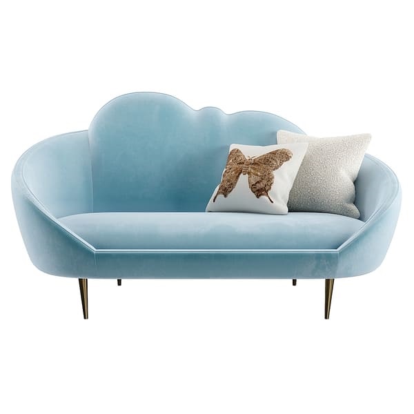 Sofa Jonathan Adler Ether Cloud Settee в интерьере