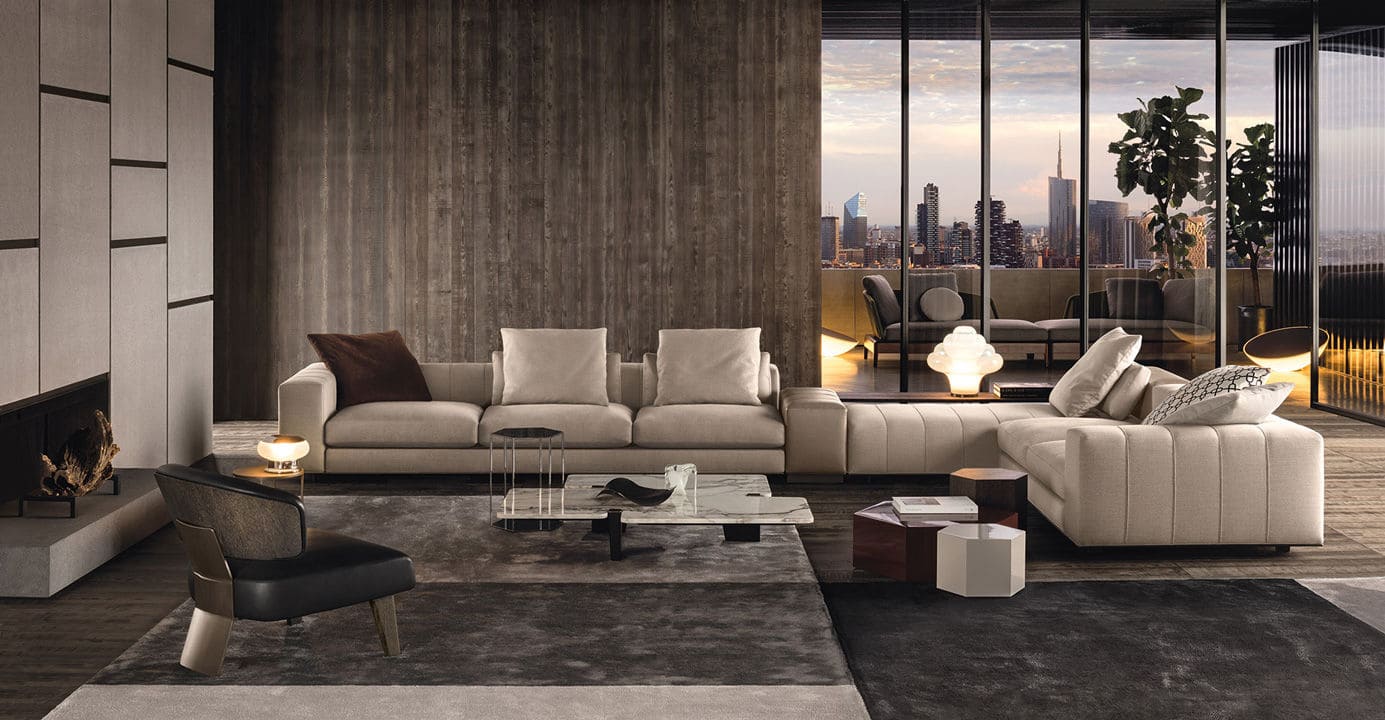 Sofa Minotti Freeman в интерьере