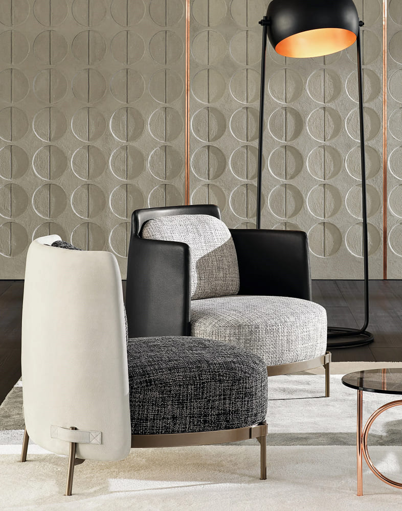 Minotti Tape Armchair в интерьере