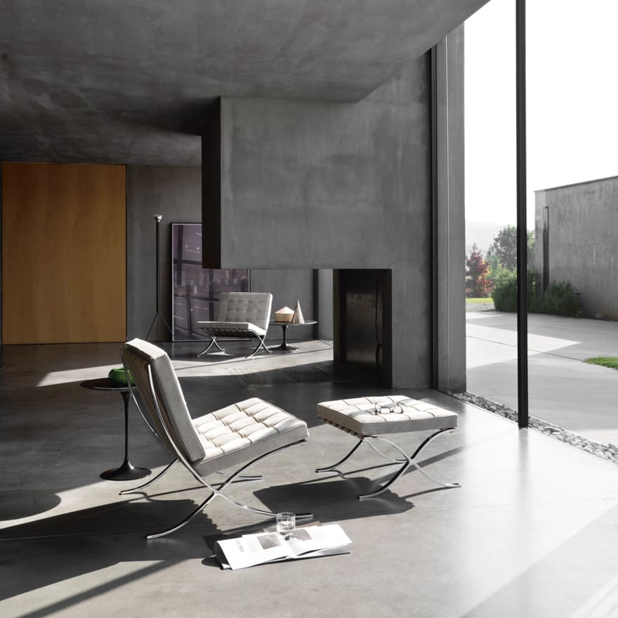Pouffe Knoll Barcelona в интерьере