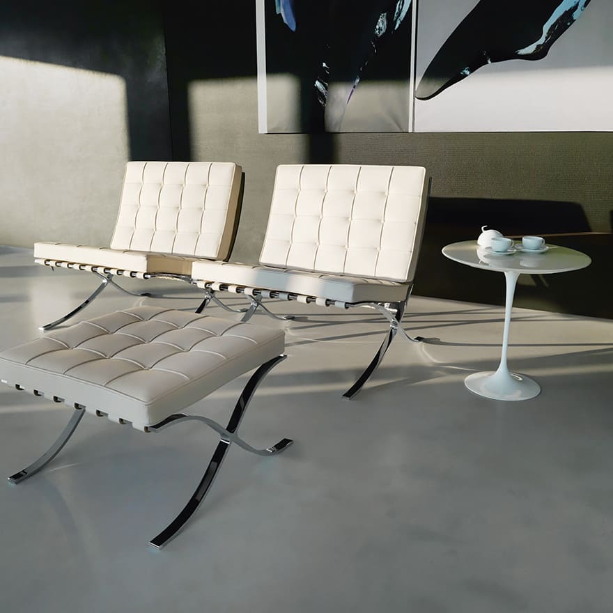 Pouffe Knoll Barcelona в интерьере