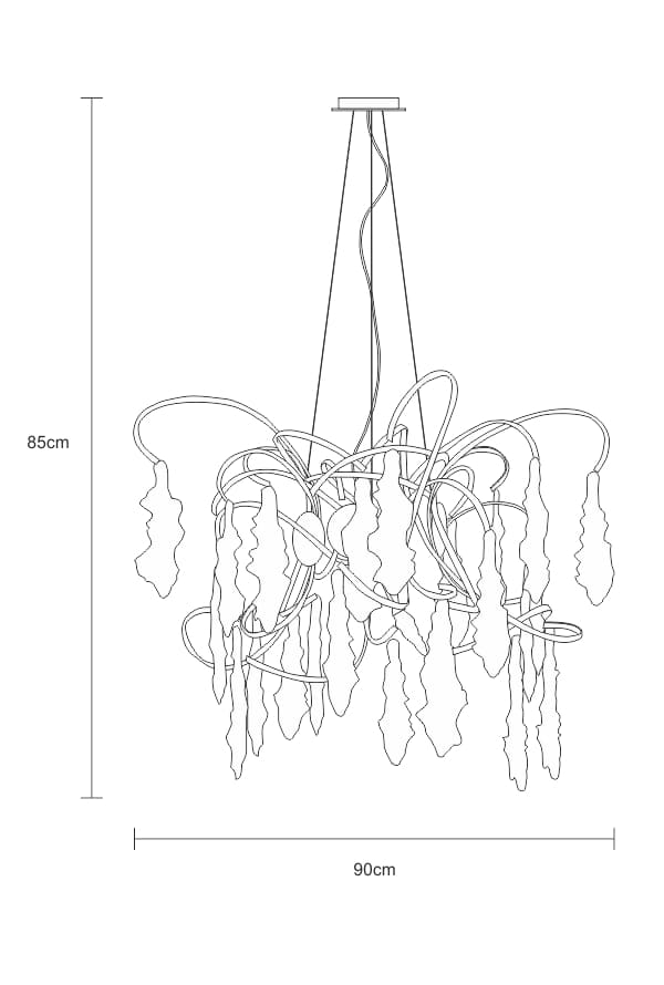 Chandelier SERIP Lines CT3286/12 в интерьере