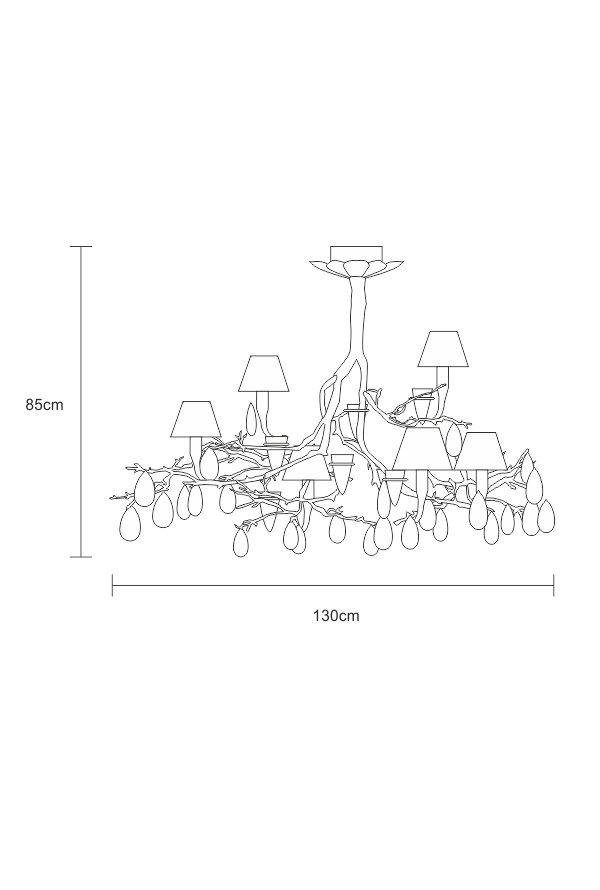 SERIP Fascinium chandelier CT3226/6 в интерьере