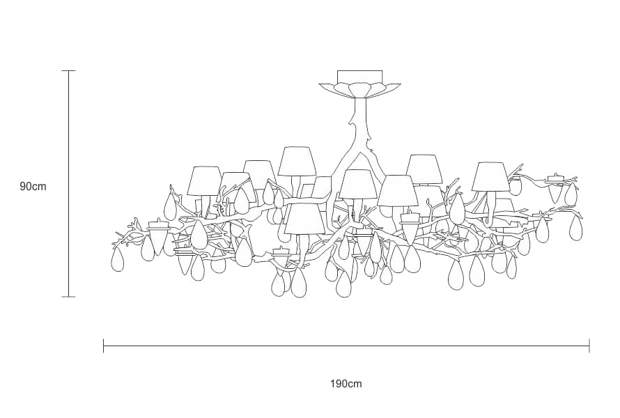 SERIP Fascinium chandelier CT3197/15 в интерьере