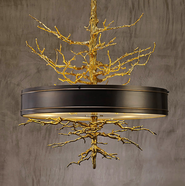 Global Views Twig Pendant Light в интерьере