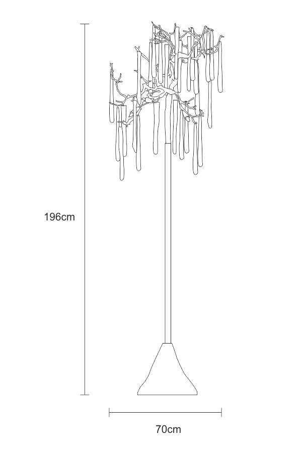 Floor lamp SERIP Glamour PA622/5 в интерьере