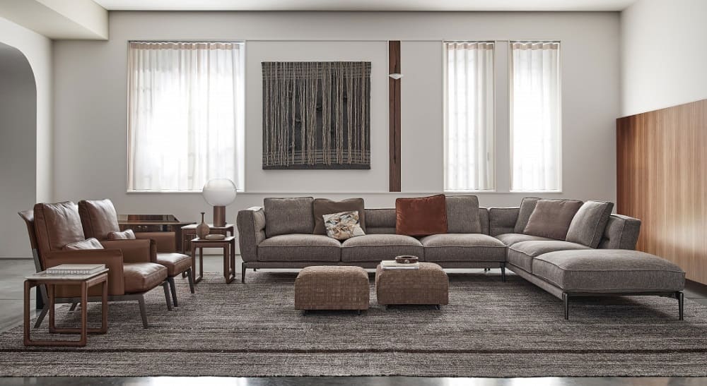 Sofa Flexform Adda в интерьере
