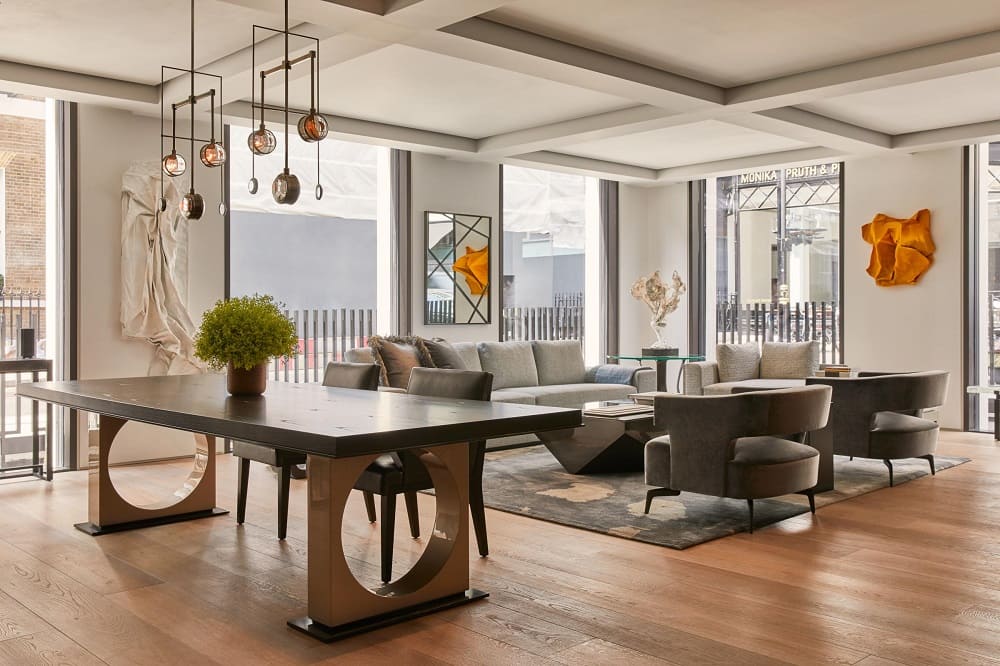 Holly Hunt Ring Dining Table в интерьере