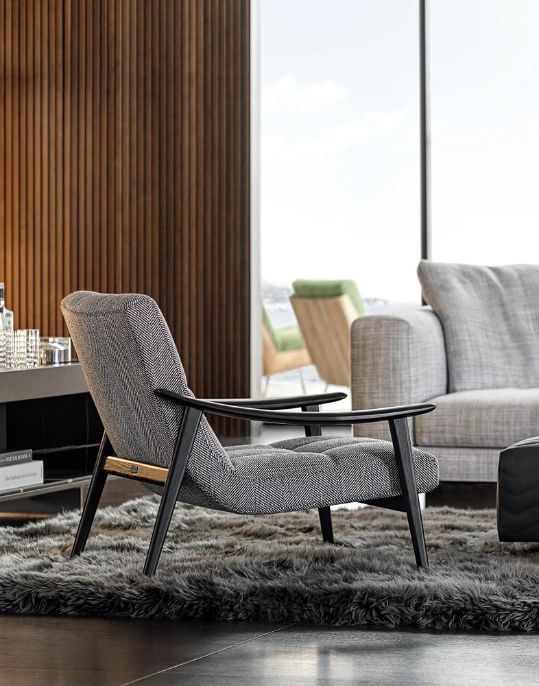 Minotti Fynn Armchair в интерьере