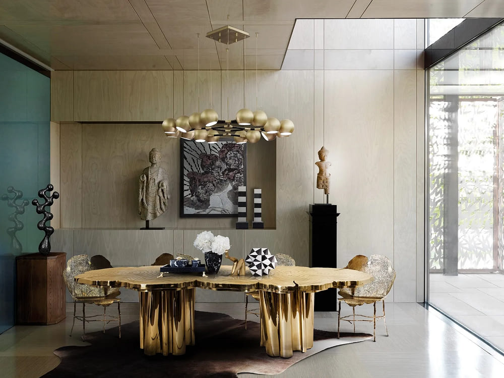 Boca Do Lobo Fortuna Dining Table в интерьере