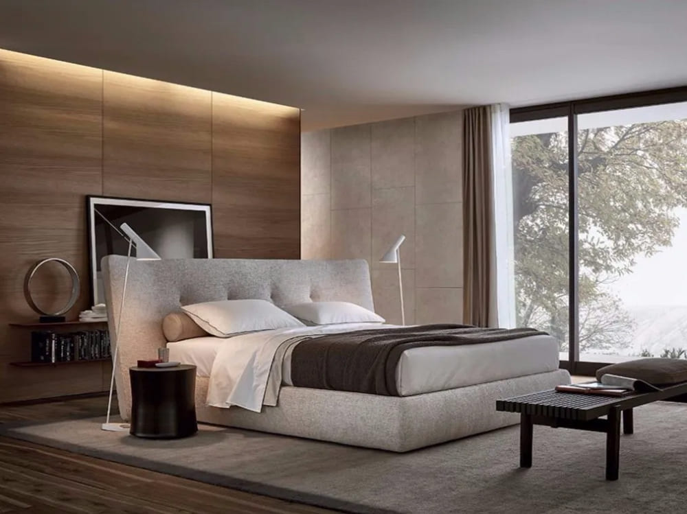 Poliform Rever Bed в интерьере