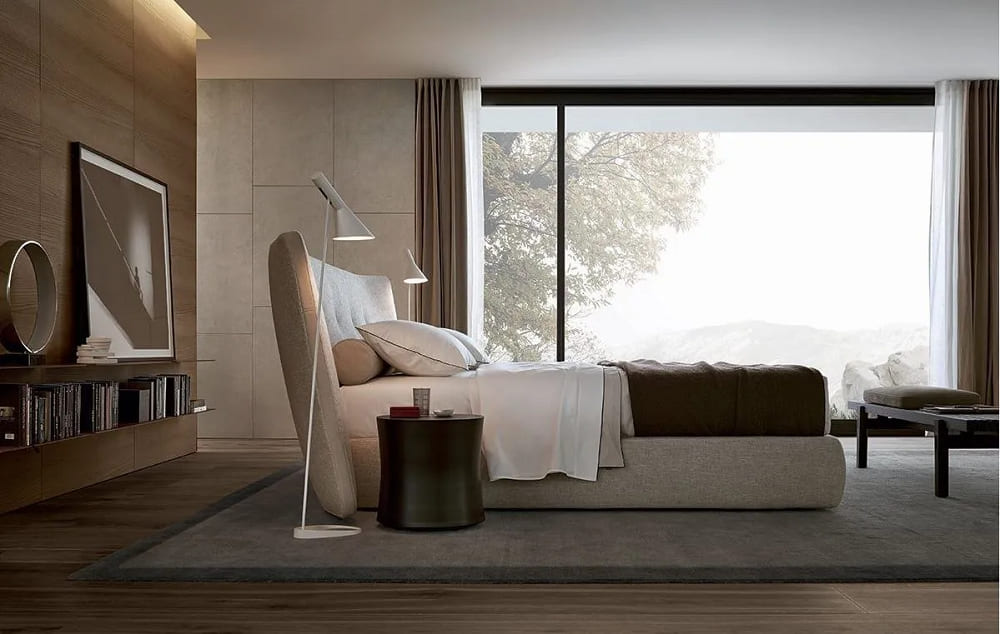 Poliform Rever Bed в интерьере