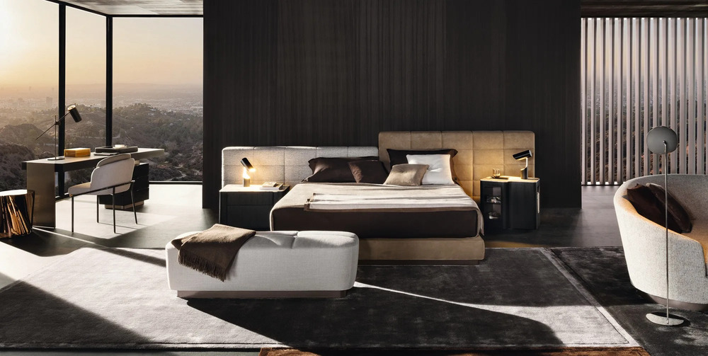 Minotti Lawrence Bed в интерьере