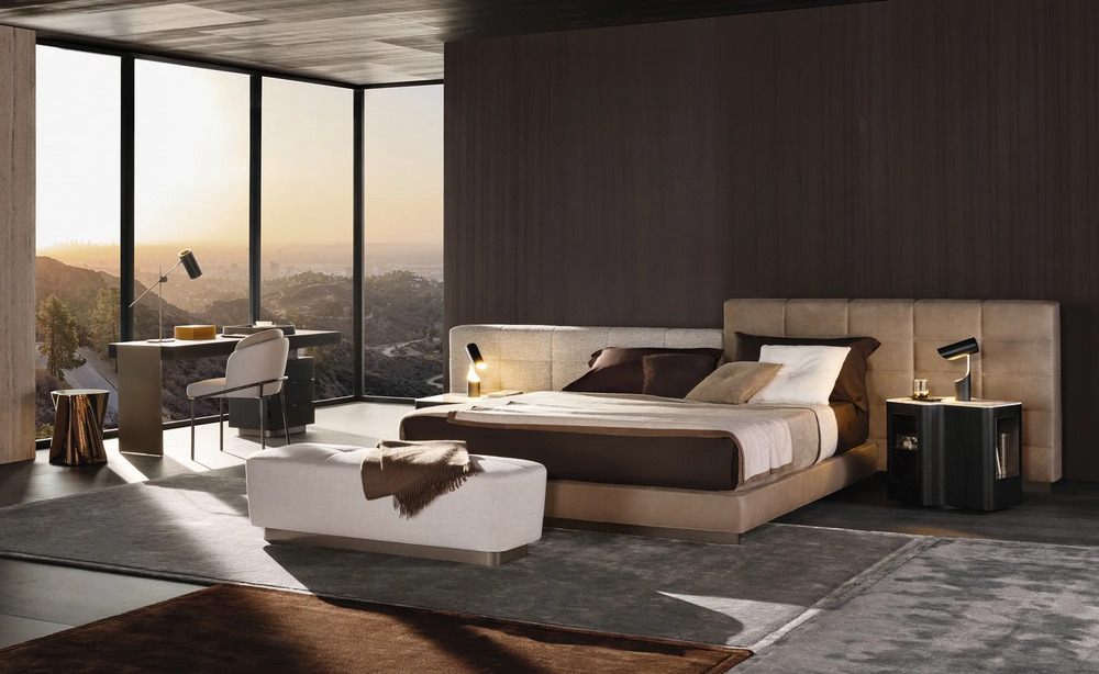 Minotti Lawrence Bed в интерьере