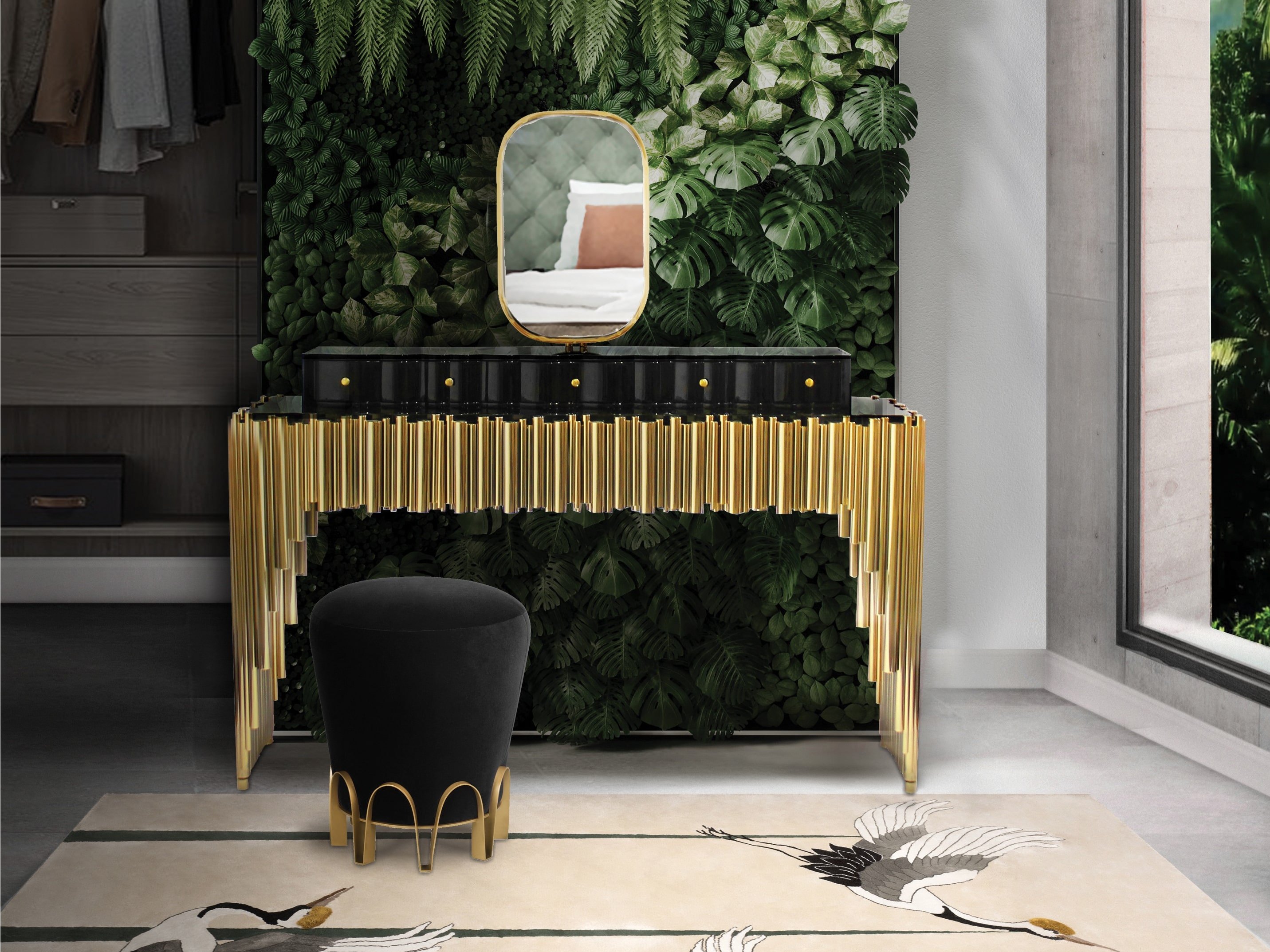 Brabbu Symphony dressing table в интерьере
