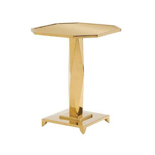 Caracole Put On A Pedestal Corner Table