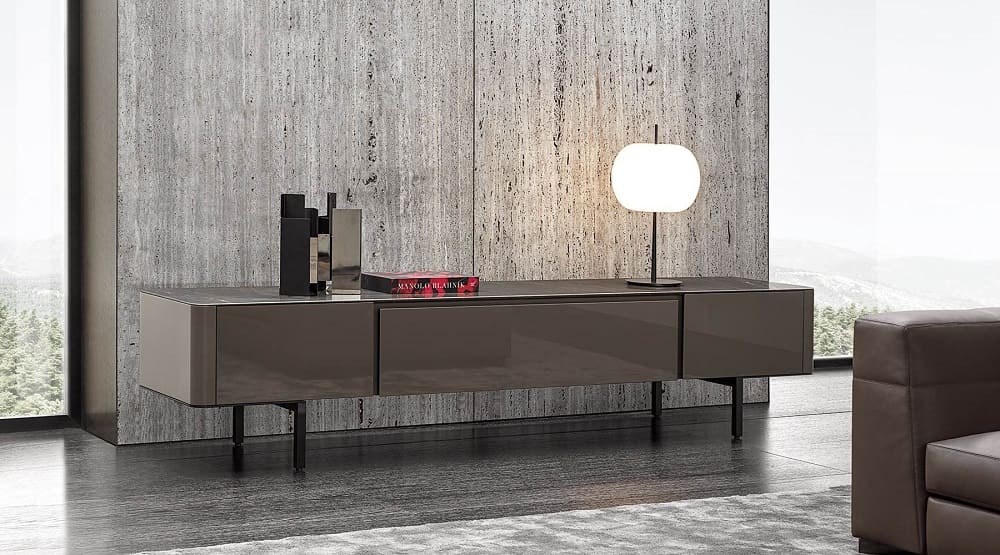 TV cabinet Minotti Lou в интерьере