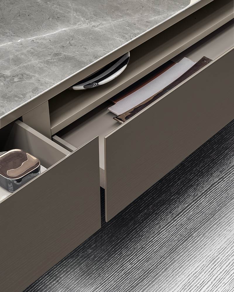 TV cabinet Minotti Lou в интерьере
