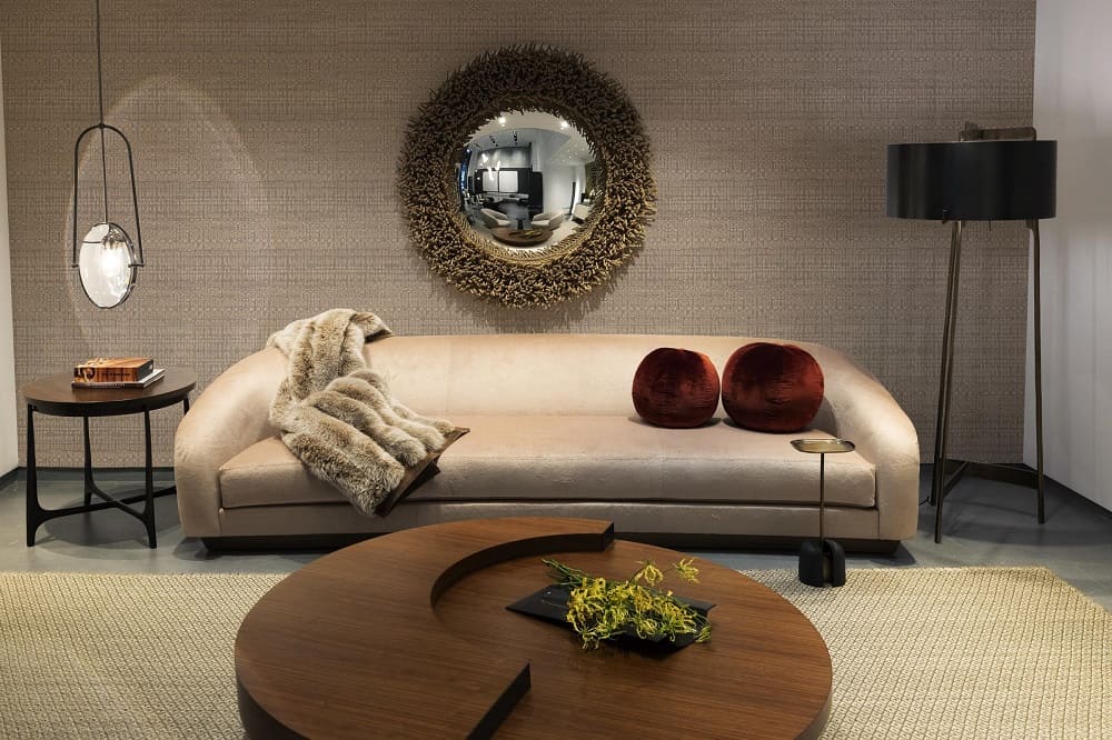 Holly Hunt Portia Corner Table в интерьере
