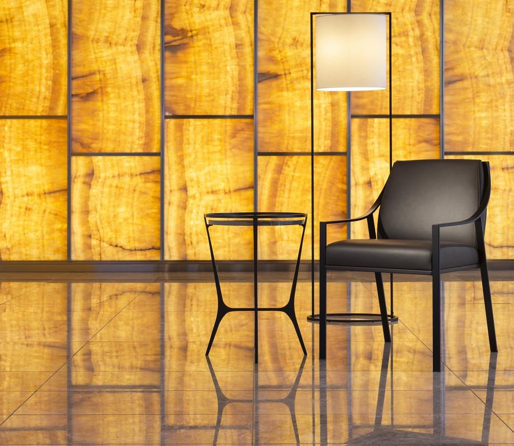 Corner table Holly Hunt Chloe в интерьере
