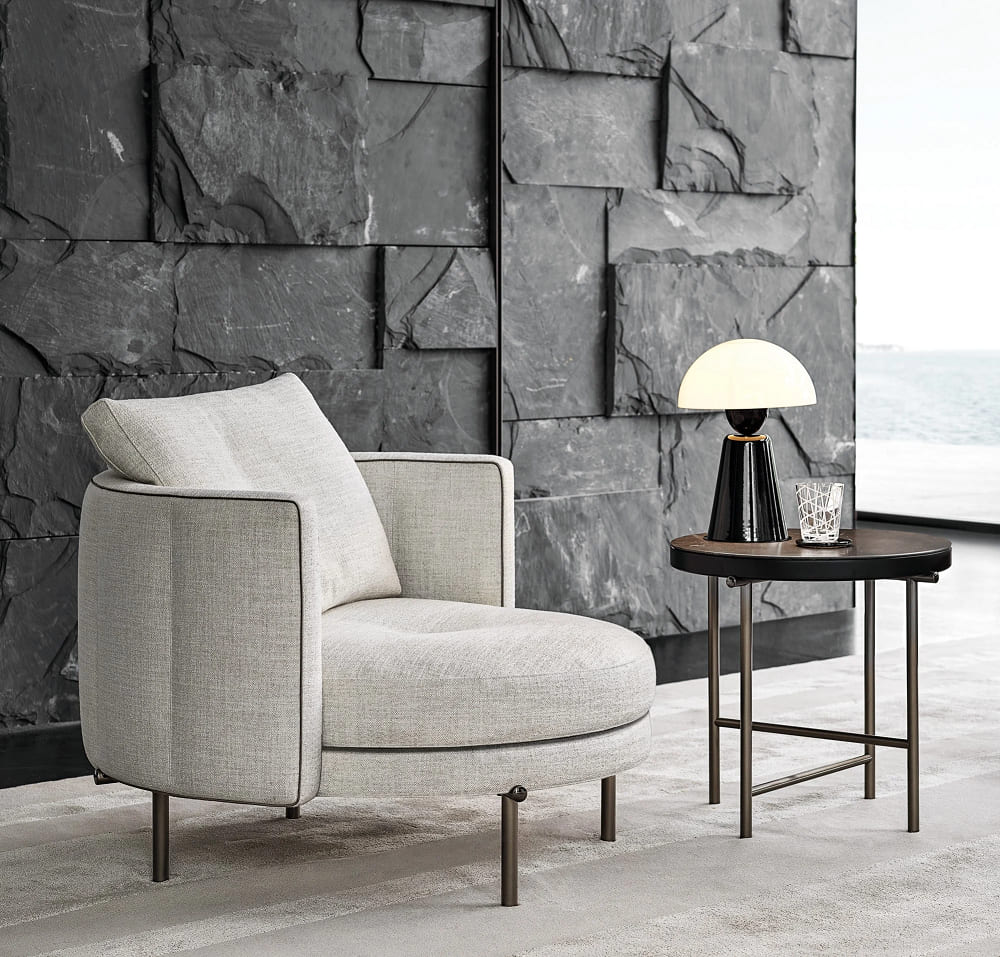Minotti Torii Corner Table в интерьере