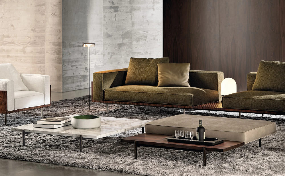 Minotti Superquadra Coffee Table в интерьере