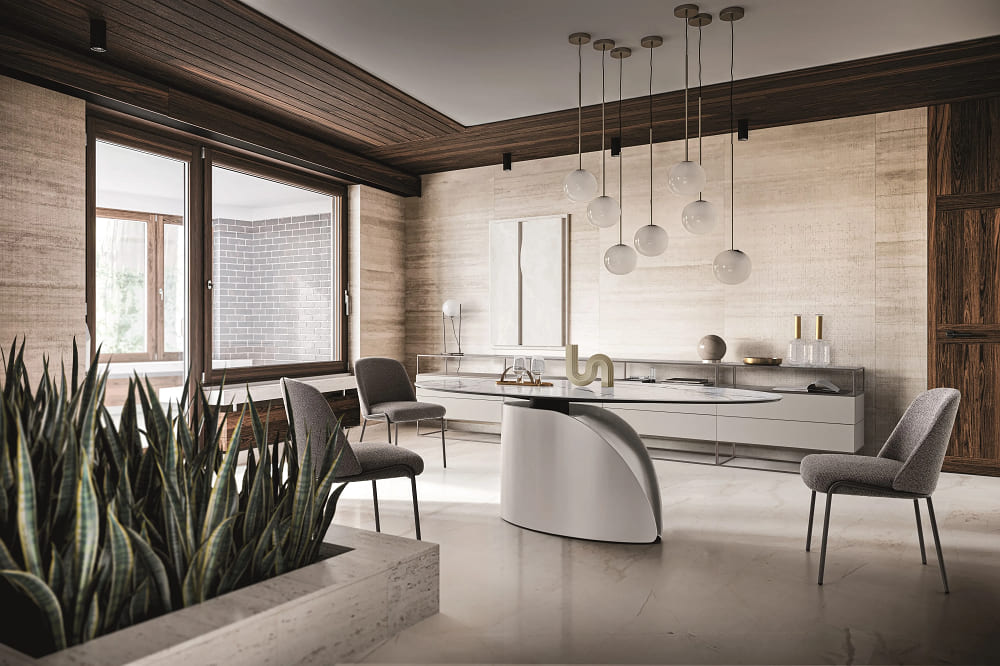 Dining table Ditre Italia Central Park в интерьере