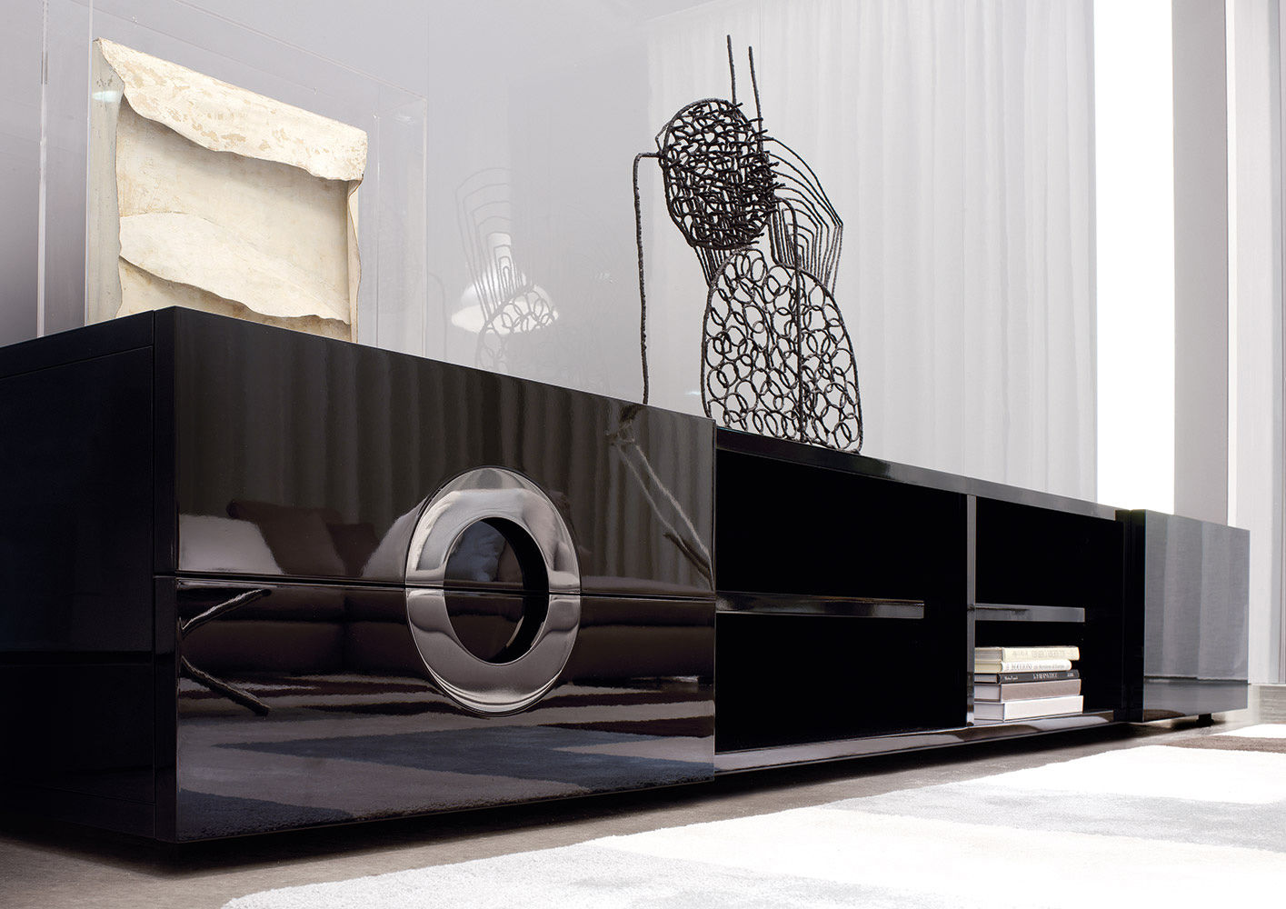 Minotti Archipenko TV cabinet в интерьере