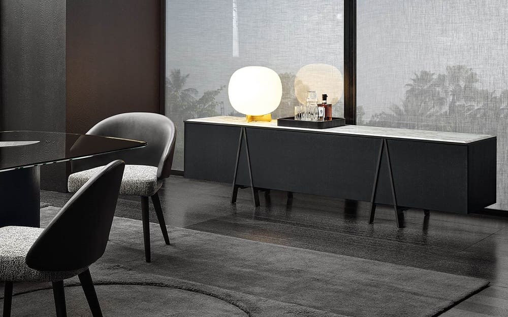 Minotti Easel sideboard в интерьере