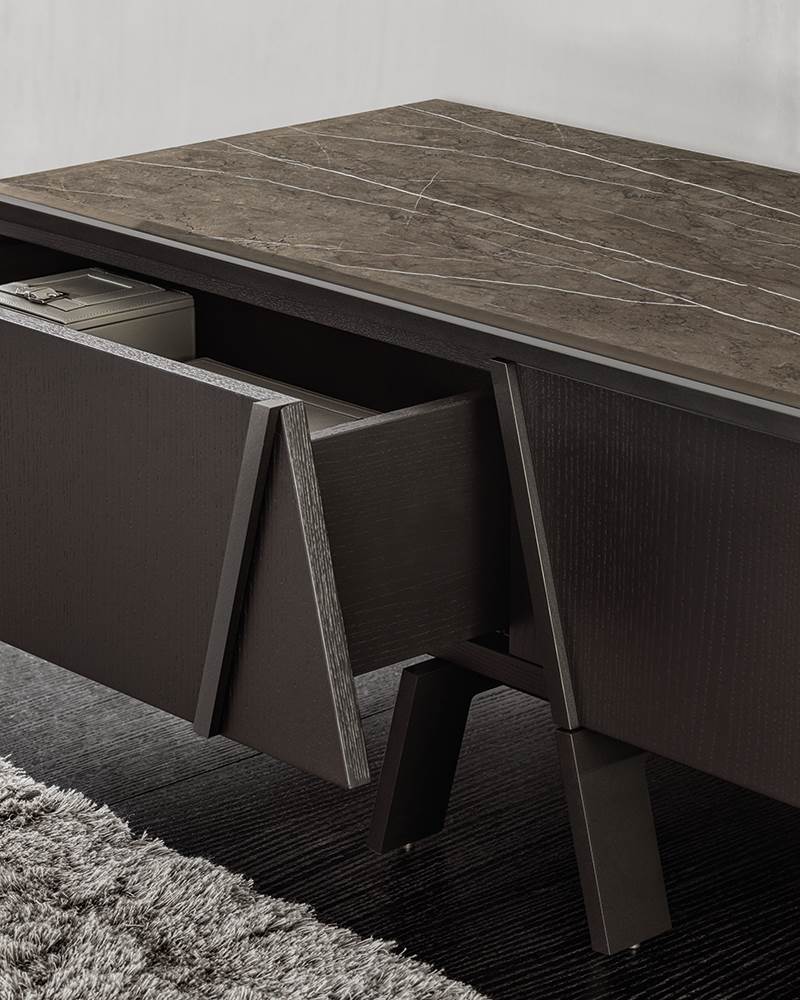 TV cabinet Minotti Easel в интерьере