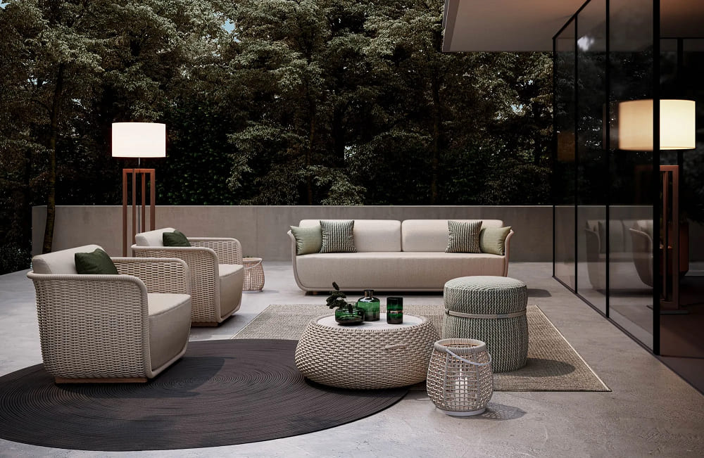 Outdoor armchair Atmosphera Bellagio в интерьере