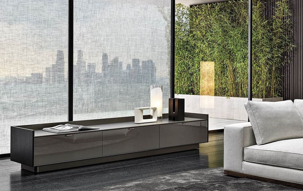 TV cabinet Minotti Darren в интерьере