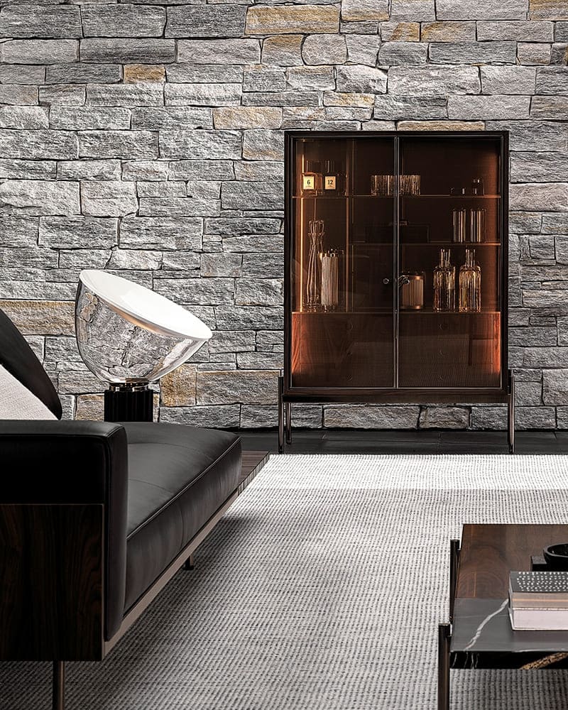 Minotti Superquadra Wine Cabinet в интерьере