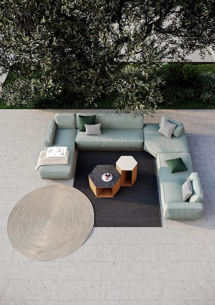 Outdoor coffee table Atmosphera Zeta в интерьере