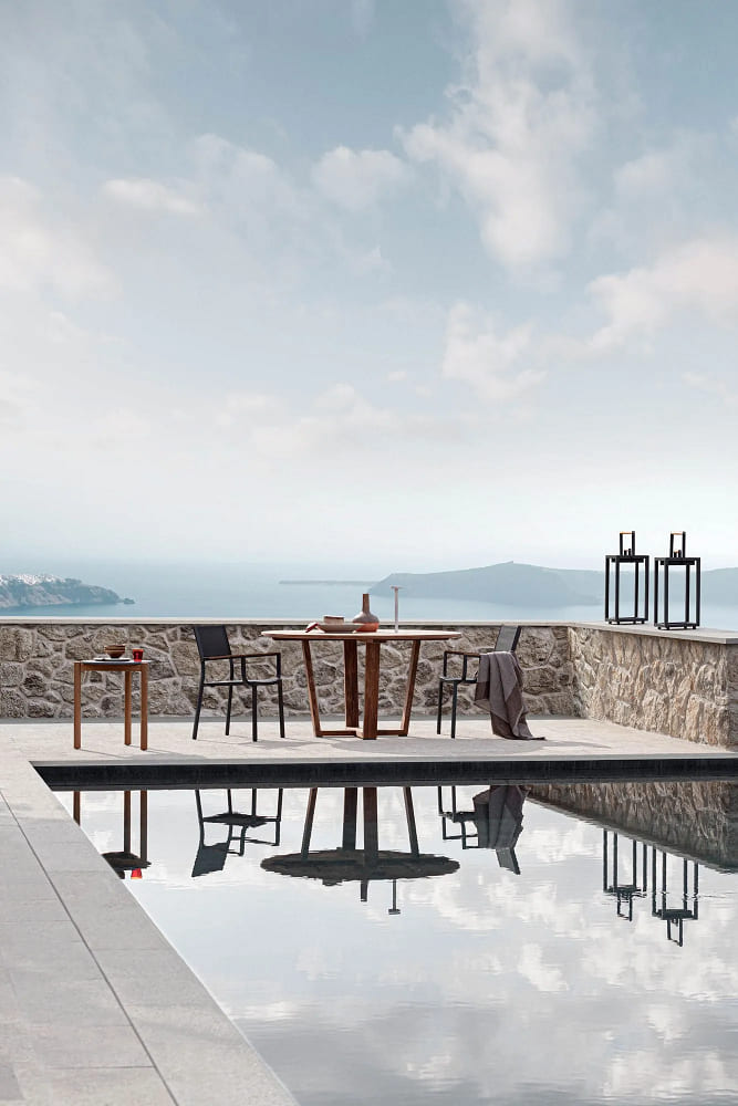 Outdoor corner table Atmosphera Lodge в интерьере
