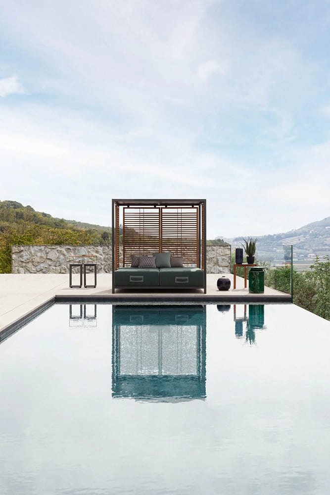Outdoor corner table Atmosphera Lodge в интерьере