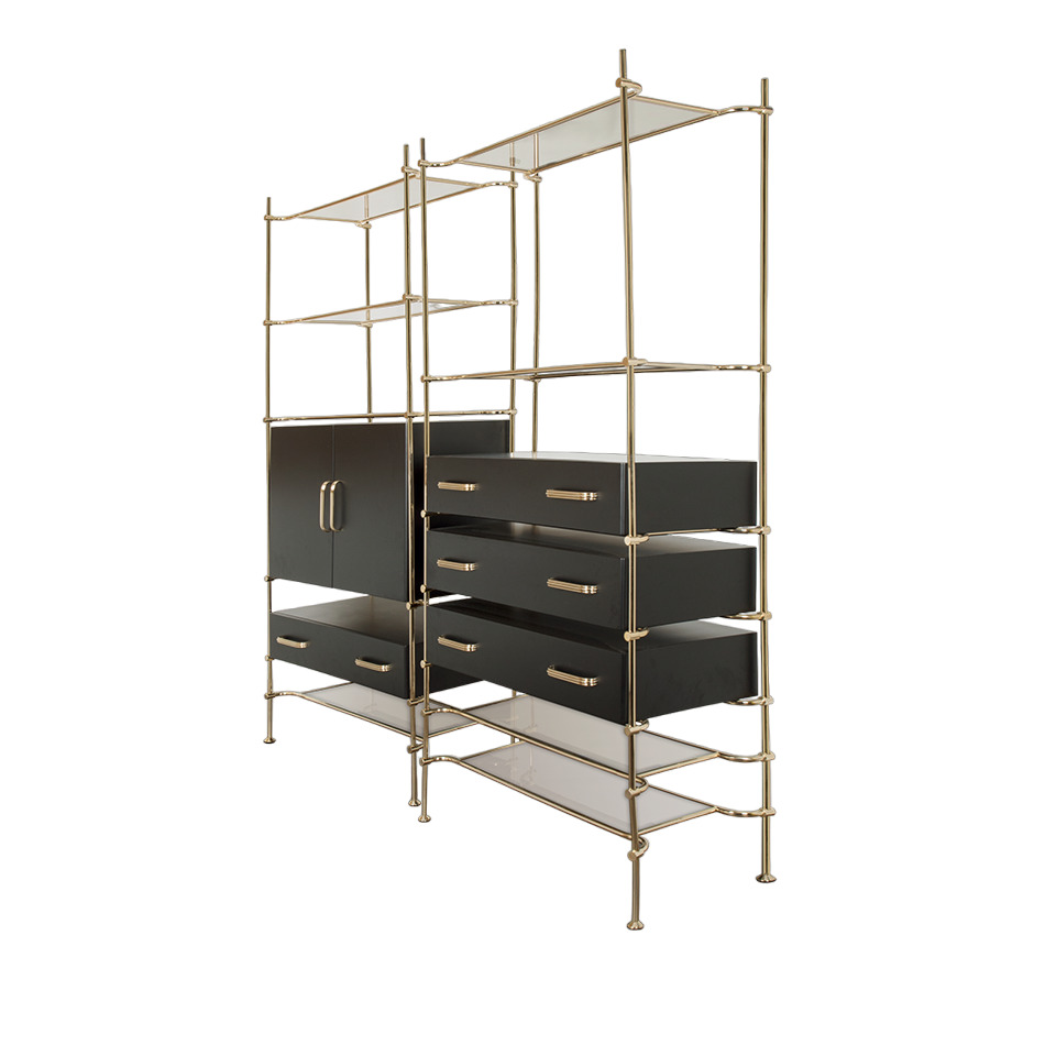 Essential Home Mulligan shelving unit в интерьере
