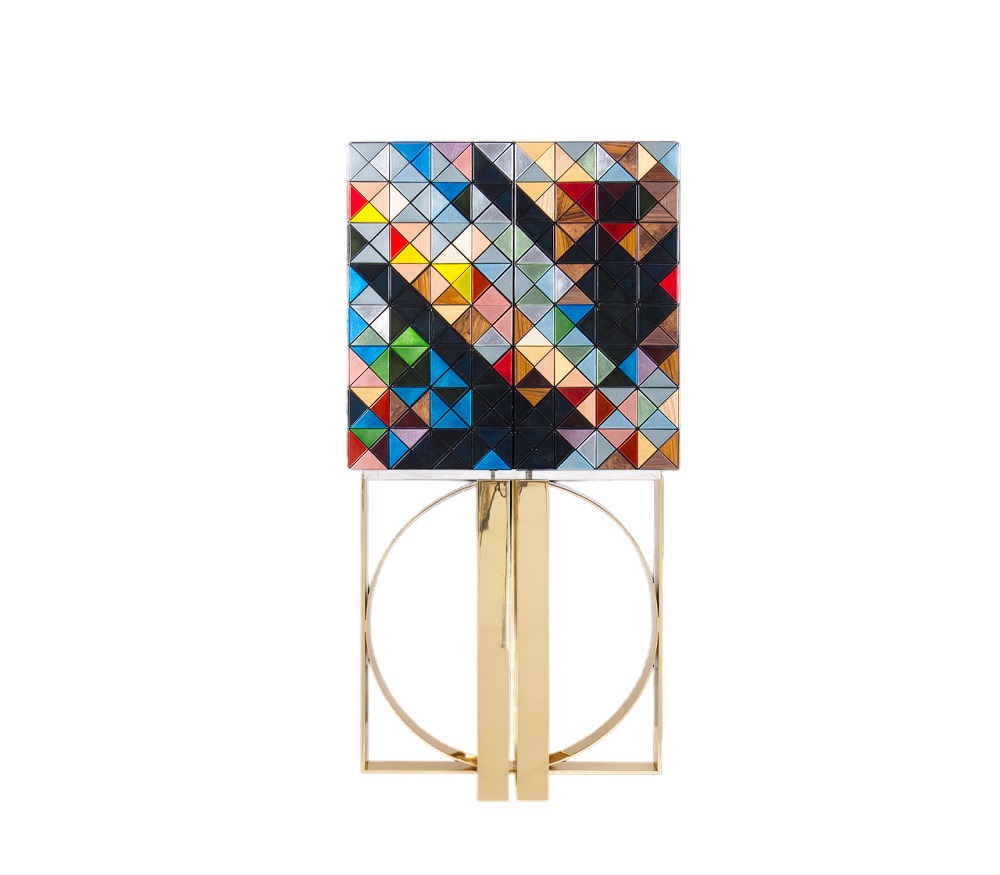 Boca Do Lobo Pixel Wine Cabinet в интерьере